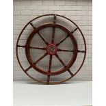 Wooden Skipper Steering Wheel/Rudder 142 cm Diameter