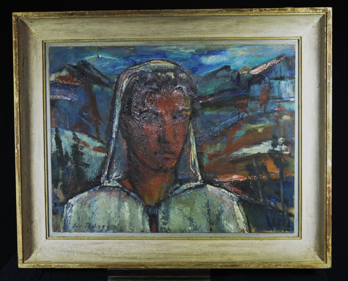 RÜEGG, Oscar (1896 - 1987), Young Alps Man, Oil on Panel