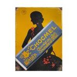 Vintage Kohler Chocmel Chocolate Enamel Sign