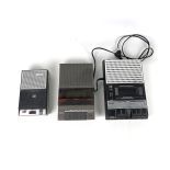 Lot of 3 Philips Cassette Recorders, 1967-1985, Austria