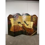 Tetraptych (4 Section) Folding Screen Erotic Painting