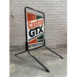 Castrol GTX Motor Oil Sidewalk Dealer Metal Sign