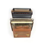 Lot of 3 Vintage Transistor Radios & Philips Radio Transport Case, 1960-1976