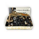 Tin Box of Rubber & Felt Parts Used for Radio Repair
