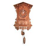 Beautiful Black Forest Flute Wall Clock