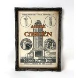 Framed Citroën Advertisement 