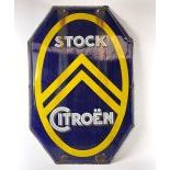 Stock Citroën Enamel Advertising Sign