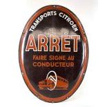 Arrét Enamel Advertising Sign