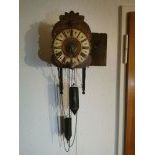 Small Wooden Pendulum Wall Clock