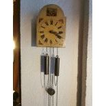 Small Wooden Pendulum Wall Clock