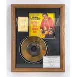 Elvis Presley Framed Golden Record 