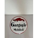 Mobiloil Gargoyle Enamel Sign