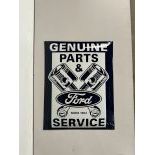 Ford Genuine Parts & Service Enamel Sign