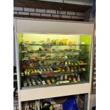 Sliding Door Display Case with Vehicle Scale Models