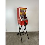 Italian Leopard Coin-op Gumball Vending Machine with Coin Shooting Game