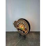 Dutch Oranjeboom Pilsener Beer Double Sided Light-Up Sign