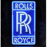 Rolls-Royce Logo Neon Sign with Printed Back Plate