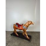 German Carousel Dog Figure from Schaustellermuseum Essen