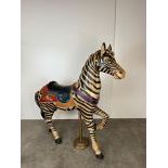 Dentzel Style Carousel Zebra Figure