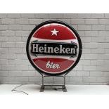 Large Double-Sided Heineken Light Up Sign