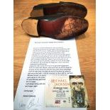 1992 Micheal Jackson Signed and Worn Loafers from Dangerous World Tour