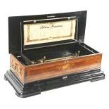 Swiss Paillard Sublime Harmonie Interchangeable Cylinder Music Box ca. 1885