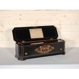 Swiss 6-Tune Mandoline Forte-Piano Music Box ca. 1875