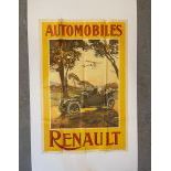 Large French Poster - Renault - 70th Anniversary 1898 - 1968