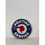 Original Embossed Pontiac Service Metal Sign