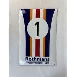 Rothmans Porsche Enamel Sign