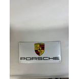 Porsche Enamel Sign