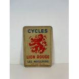 Original Lion Rouge Belgian Mopeds Embossed Metal Sign