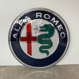 Very Large Moulded Plastic Alfa Romeo Logo Sign