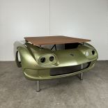 Table Made from a Fiberglass Copy of a Lamborghini Model 400 GT Front