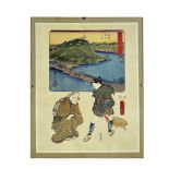 Japanese Art Print - 53 Stations by Two Brushes - Hiroshige, Kunisada