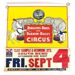 Ringling Bros and Barnum & Bailey Circus Poster ca. 1940-1950