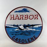 Metal Sign Harbor Gasolene