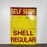 Original 1970s Shell Metal Advertising Sign