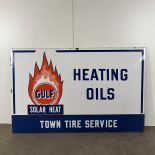 Large Original Gulf Enamel Sign