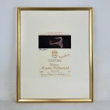 Framed Poster of 1990 Chateau Mouton Rothschild Vine Label featuring Francis Bacon Artwork