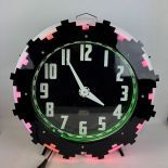 1940 Cleveland Aztec Neon Clock