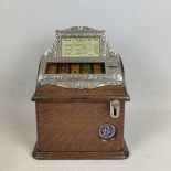 Original 1902 Caille Bros. Coin-Op Poker Slot Machine