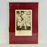 Framed Leon Courbouleix Erotic Art Print