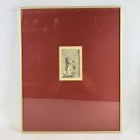 Framed Erotic Art Litograph