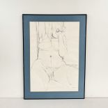 Framed without Glass Nude Drawing of a Woman