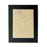 Framed without Glass Erotic Drawing of a Woman