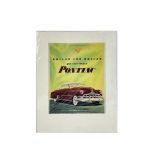 Poster of 1950s Pontiac Advertisement