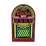 Coors Beer Jukebox Shaped Light Up Sign