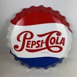 Metal Pepsi-Cola Advertising Sign