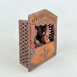 Punch and Judy Cast Iron Mechanical Coin Bank